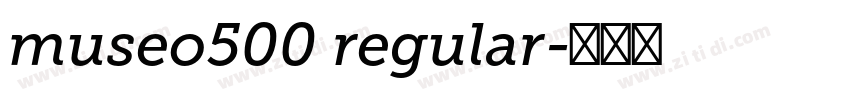 museo500 regular字体转换